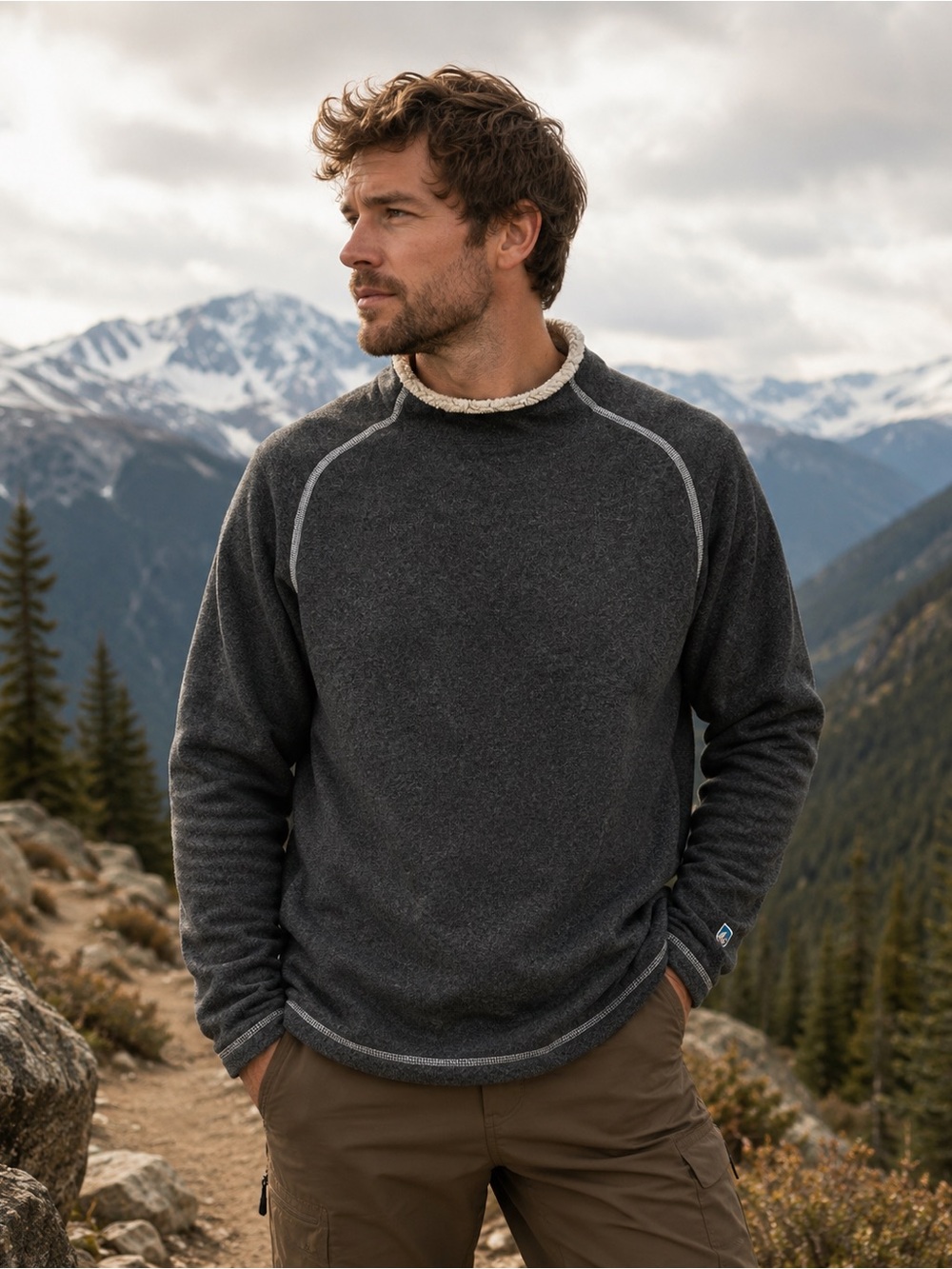 Kuhl Stovepipe Sweater-Men's-Steel Pullover Size Small
